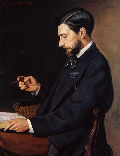 Frederic Bazille Portrait of Edmond Maitre oil painting picture